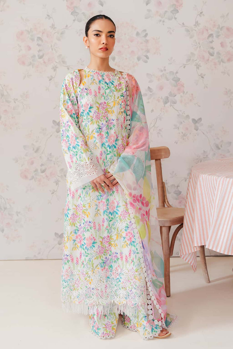 Vanilla-The Folral Charm Lawn 10002