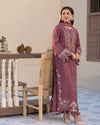 Dhanak-3PC Embroidered Shirt with chiffion Embroidered Dupatta V1321