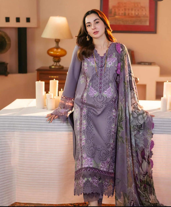 Luxury Pure Lawn Embroidered Eid Collection 2025 L