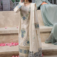 Embroidered lawn unstitch new article 10019