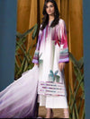 3 Piece Unstitched Embroidered and Printed SIlk Suit V51