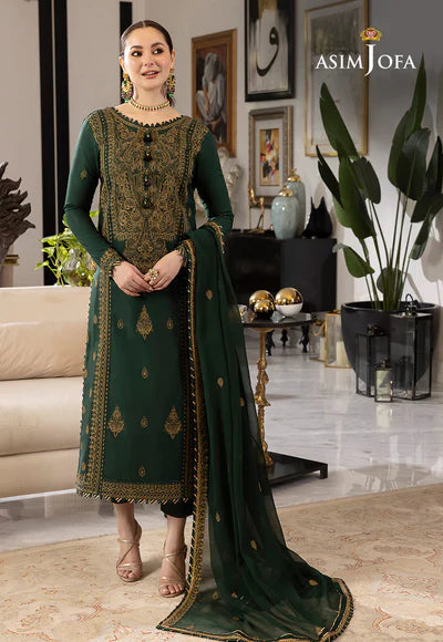 Lawn 3PC Embroidered With Chiffon Embroidered Dupatta V244