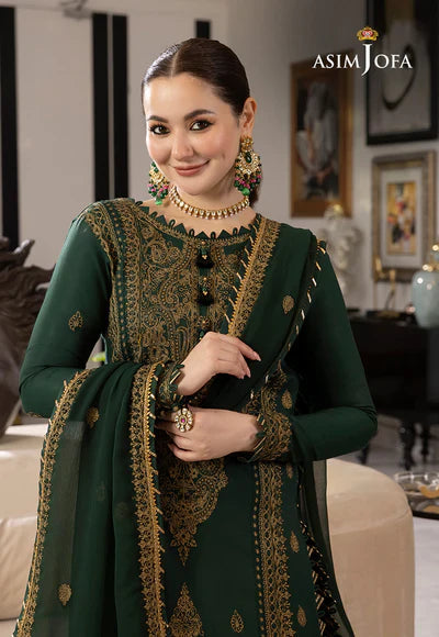 Dhanak 3PC Embroidered With Chiffon Embroidered Dupatta 244