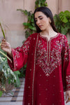 Dhanak Embroidered 3pc Suit With Chiffon Embroidered Dupatta 727