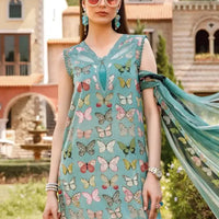 3 Piece Digital Printed Lawn Shirt with Monar Dupatta V26