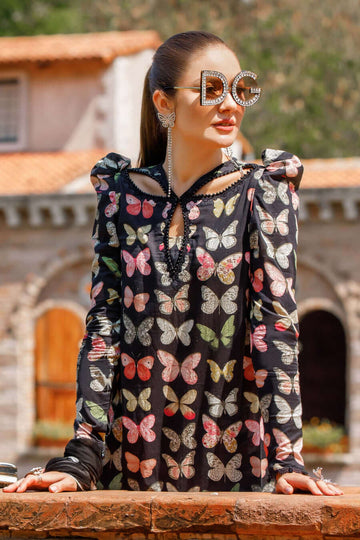 Lawn 3 Piece Neck line Embroidery Patch Front Heavy Embroidery Daman Embroidery Patch Sleeves Embroidery Plane Back Side  Plane trouser With Patch Bamber Pure Chiffon Embroidery Duppata with patches Need Help V500
